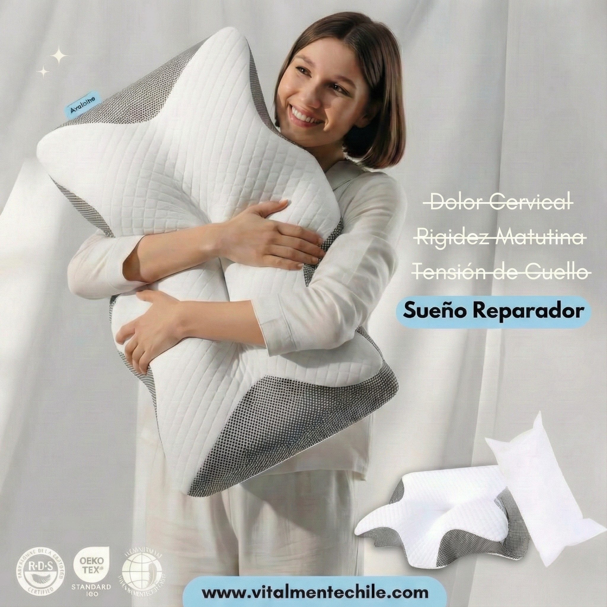 Almohada GoodSleep™ Descansa y sientete como te mereces.