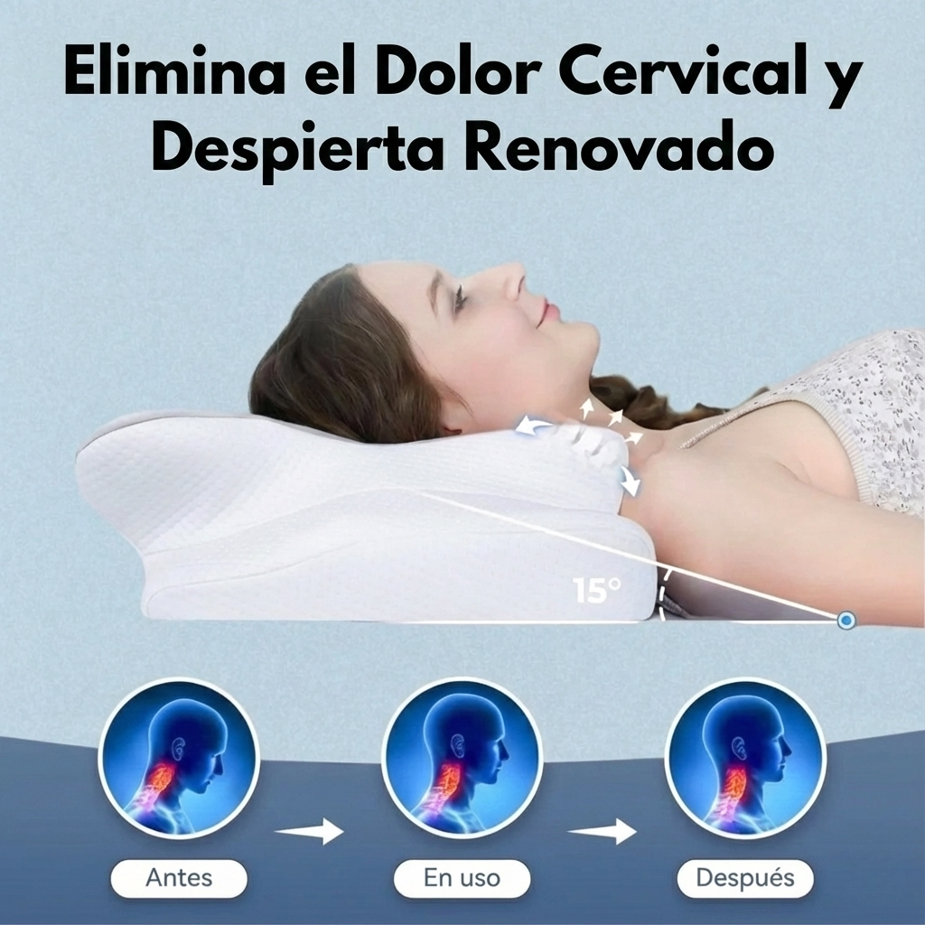 ¿Cansado del dolor cervical y despertar con molestias? Corrige la alineación de tu cuello y