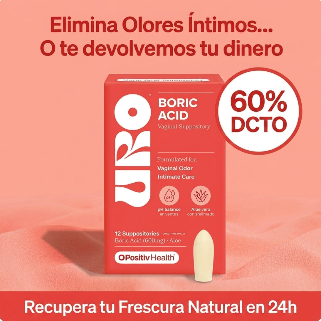 URO: Óvulos de ácido bórico | Elimina Olores y Restaura tu pH