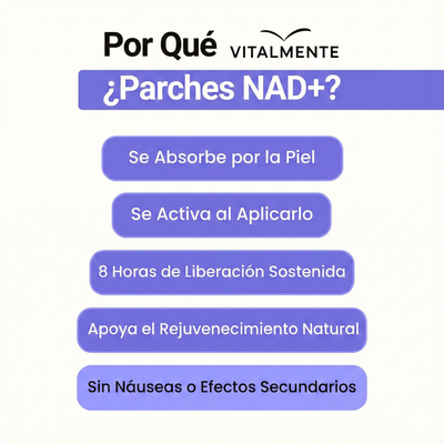 Parches NAD+ Boost™ Vitalidad renovada y rejuvenecimiento celular