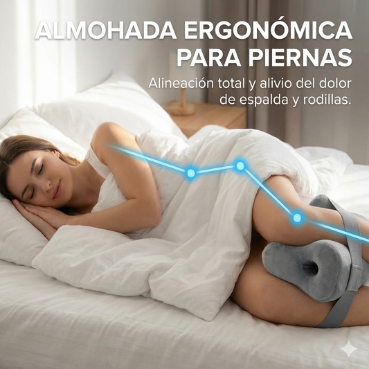 Almohada Ergonómica para Piernas: Alineación total y alivio del dolor.
