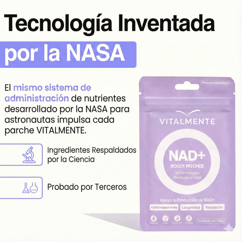 Parches NAD+ Boost™ Vitalidad renovada y rejuvenecimiento celular