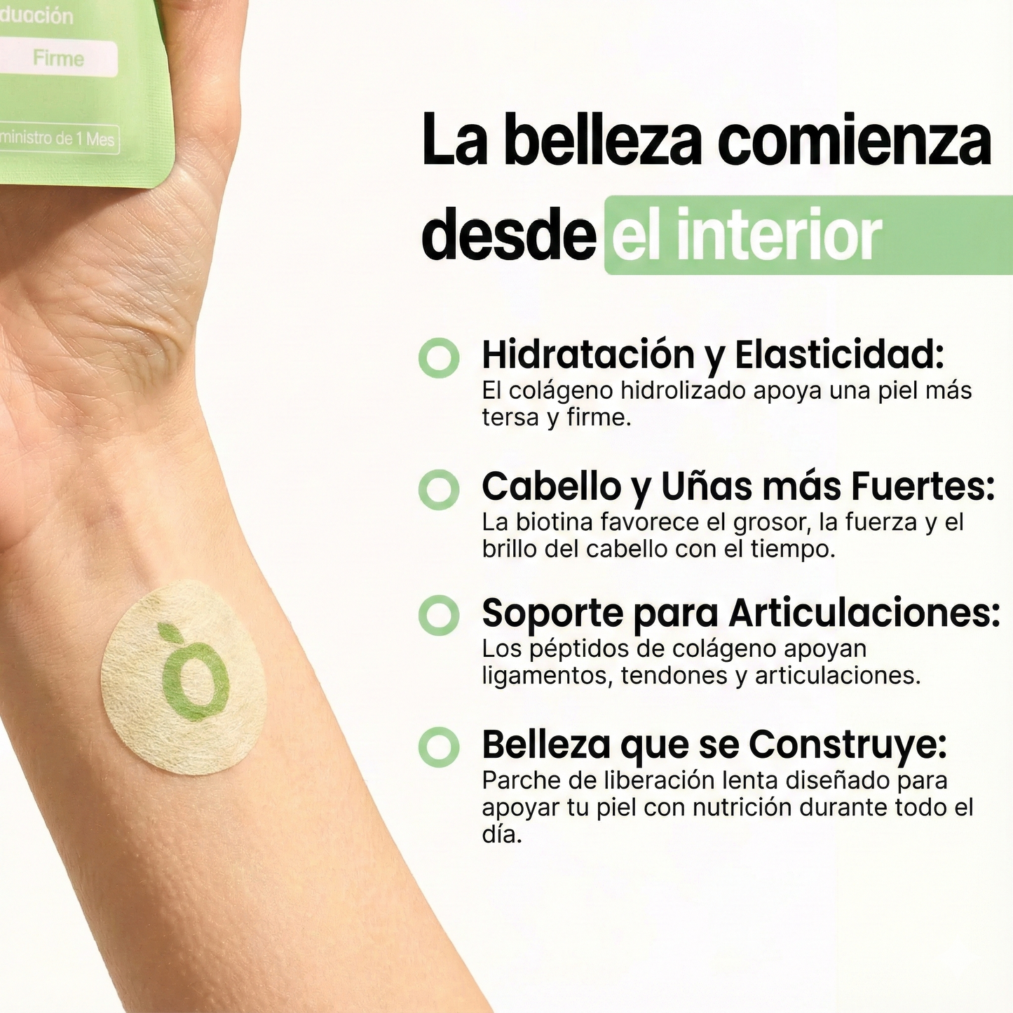 Parches de Colágeno GLOW™: Rejuvenece, Hidrata y Reafirma tu Piel.