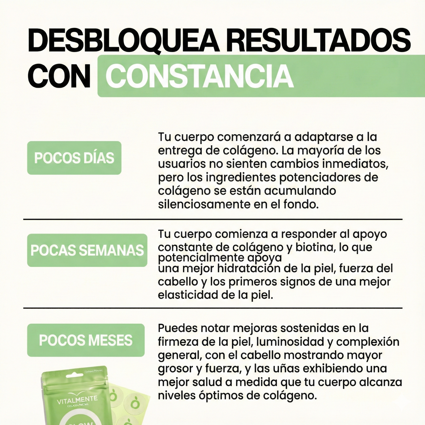 Parches de Colágeno GLOW™: Rejuvenece, Hidrata y Reafirma tu Piel.