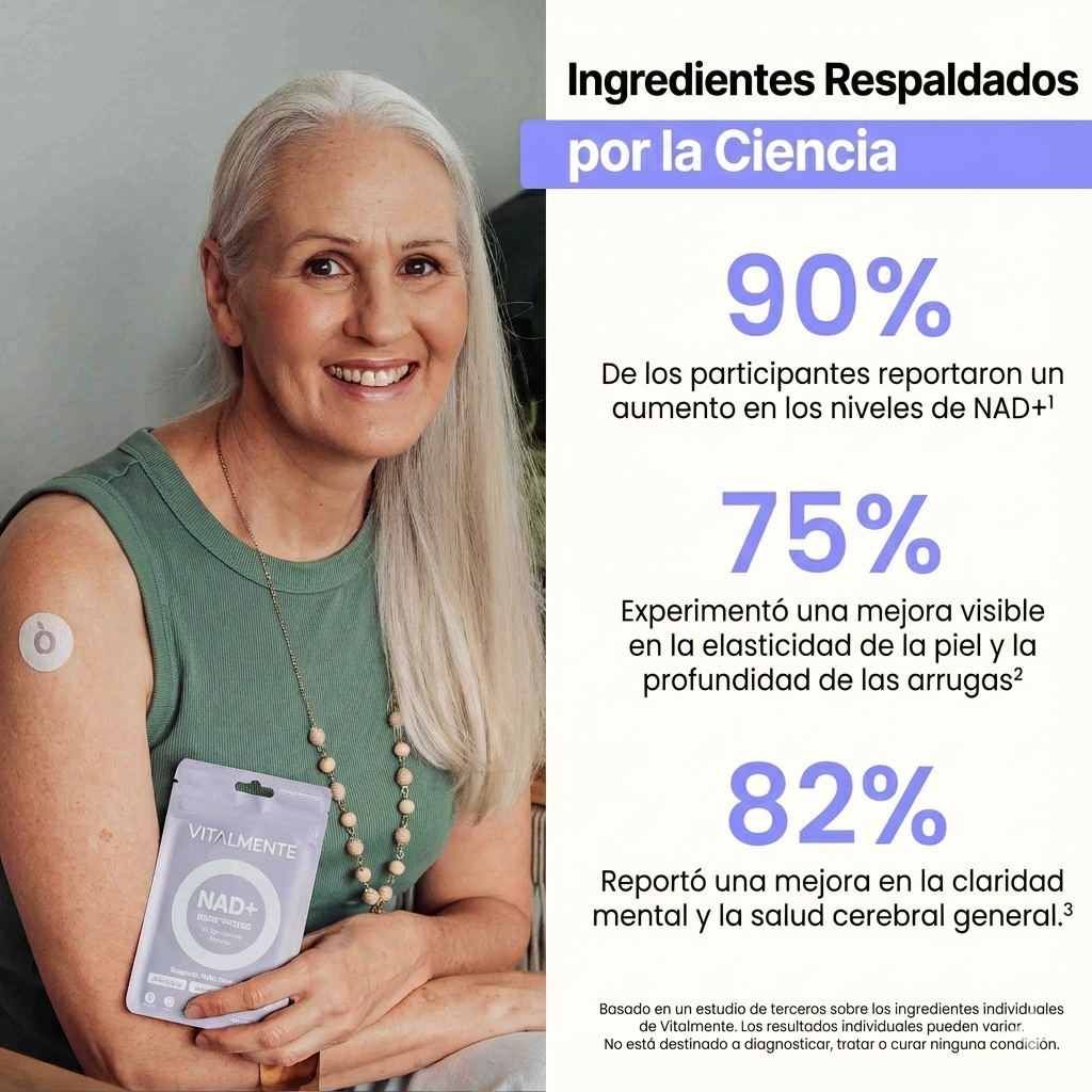 Parches NAD+ Boost™ Vitalidad renovada y rejuvenecimiento celular